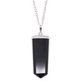 BLACK AGATE PENDANT NECKLACE