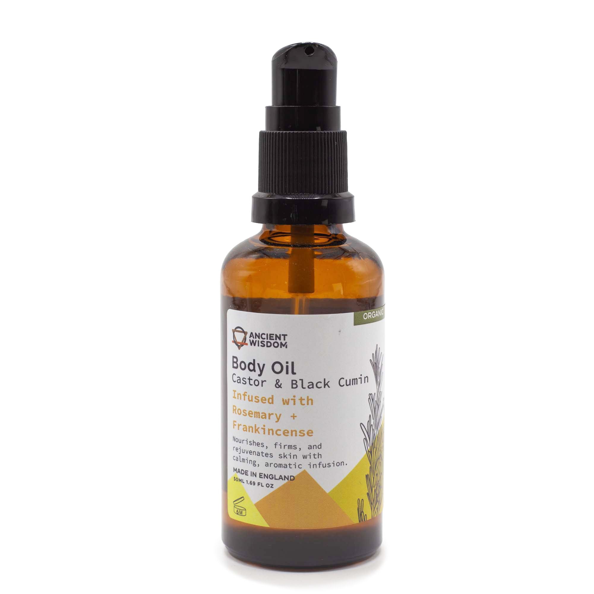 ROSEMARY + FRANKINCENSE ORGANIC BODY OIL