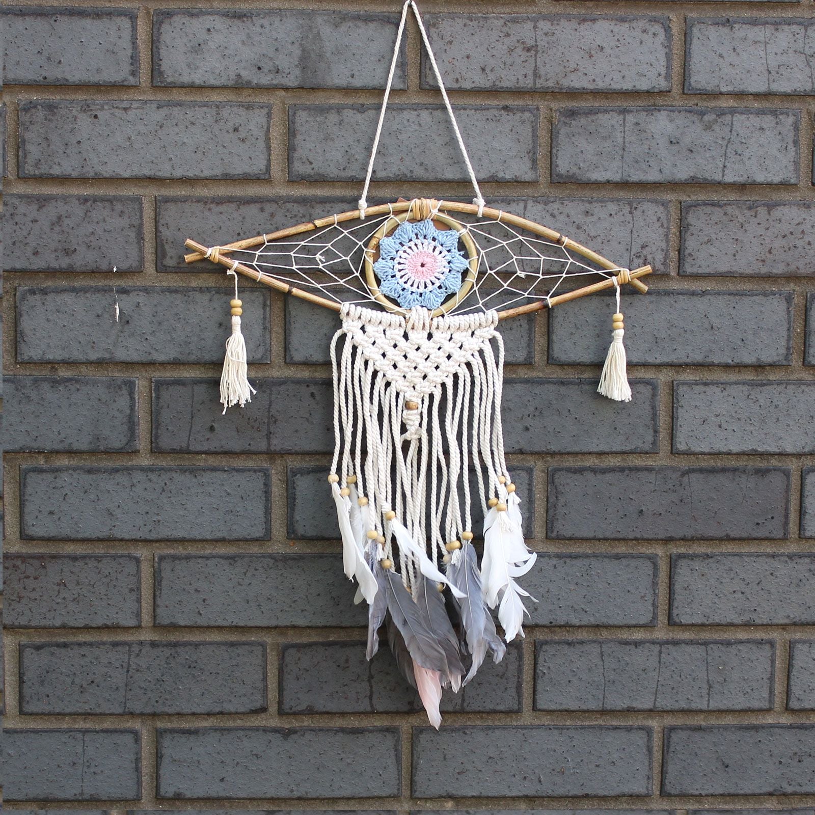 PROTECTION EVIL EYE FLOWER DREAMCATCHER