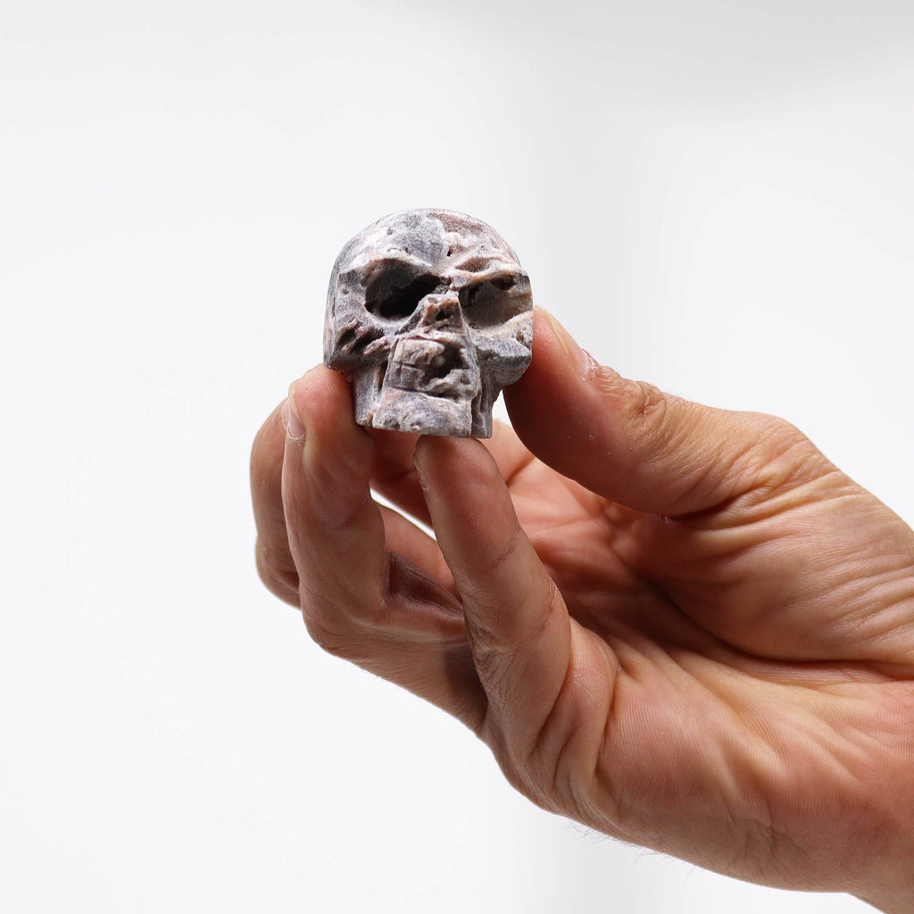 CALCITE GEODE CRYSTAL SKULL