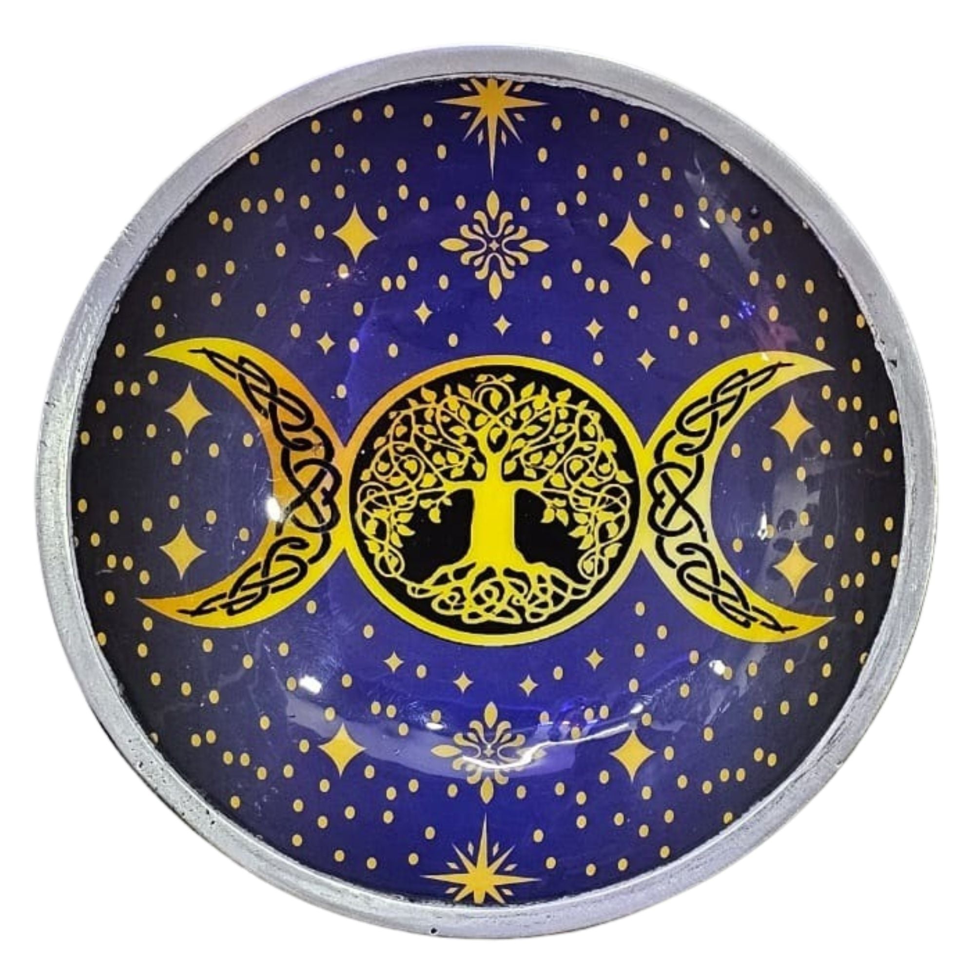 TRIPLE MOON TREE OF LIFE OFFERING PLATE