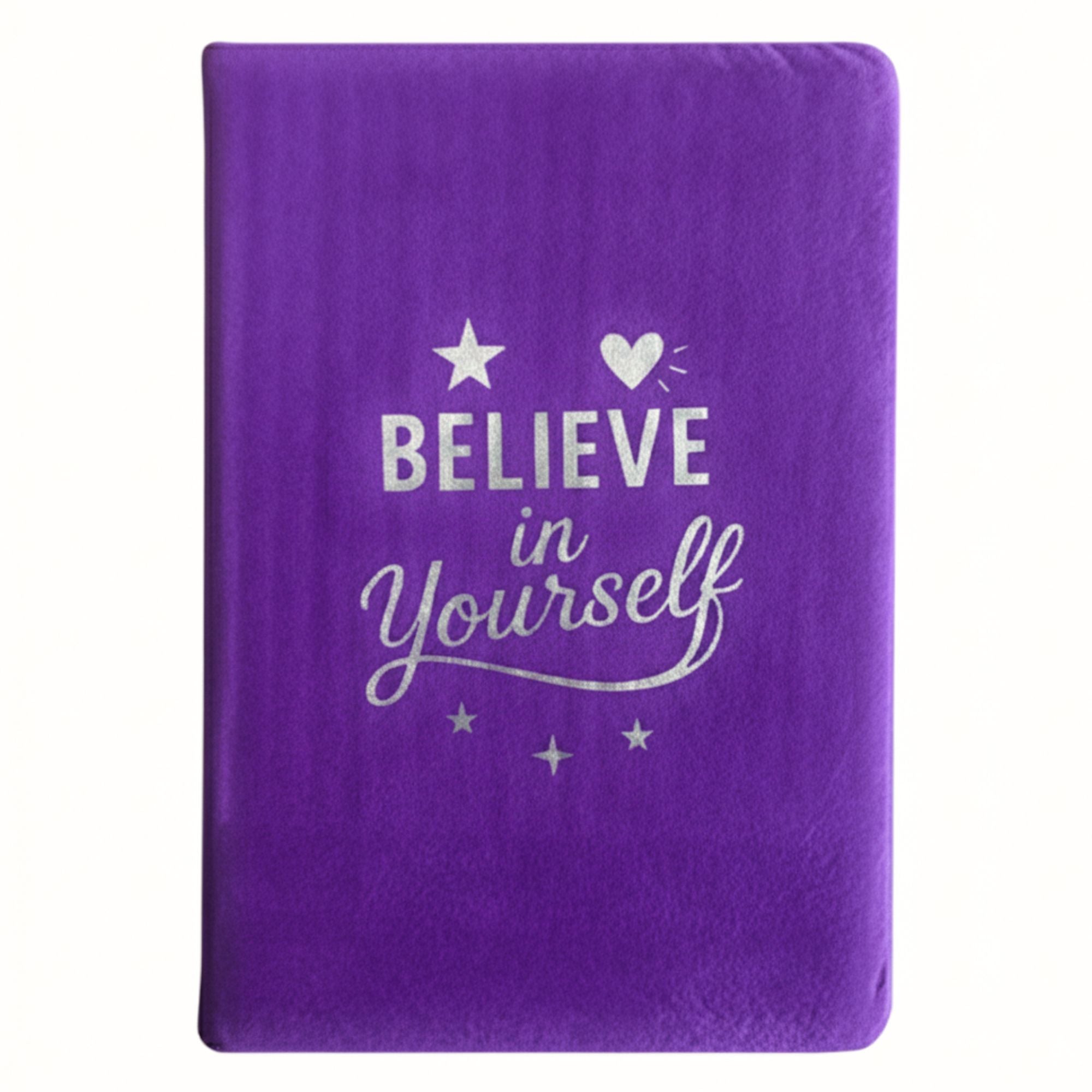 BELIEVE IN YOURSELF VELVET NOTEBOOK