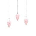 RAW ROSE QUARTZ PENDULUM