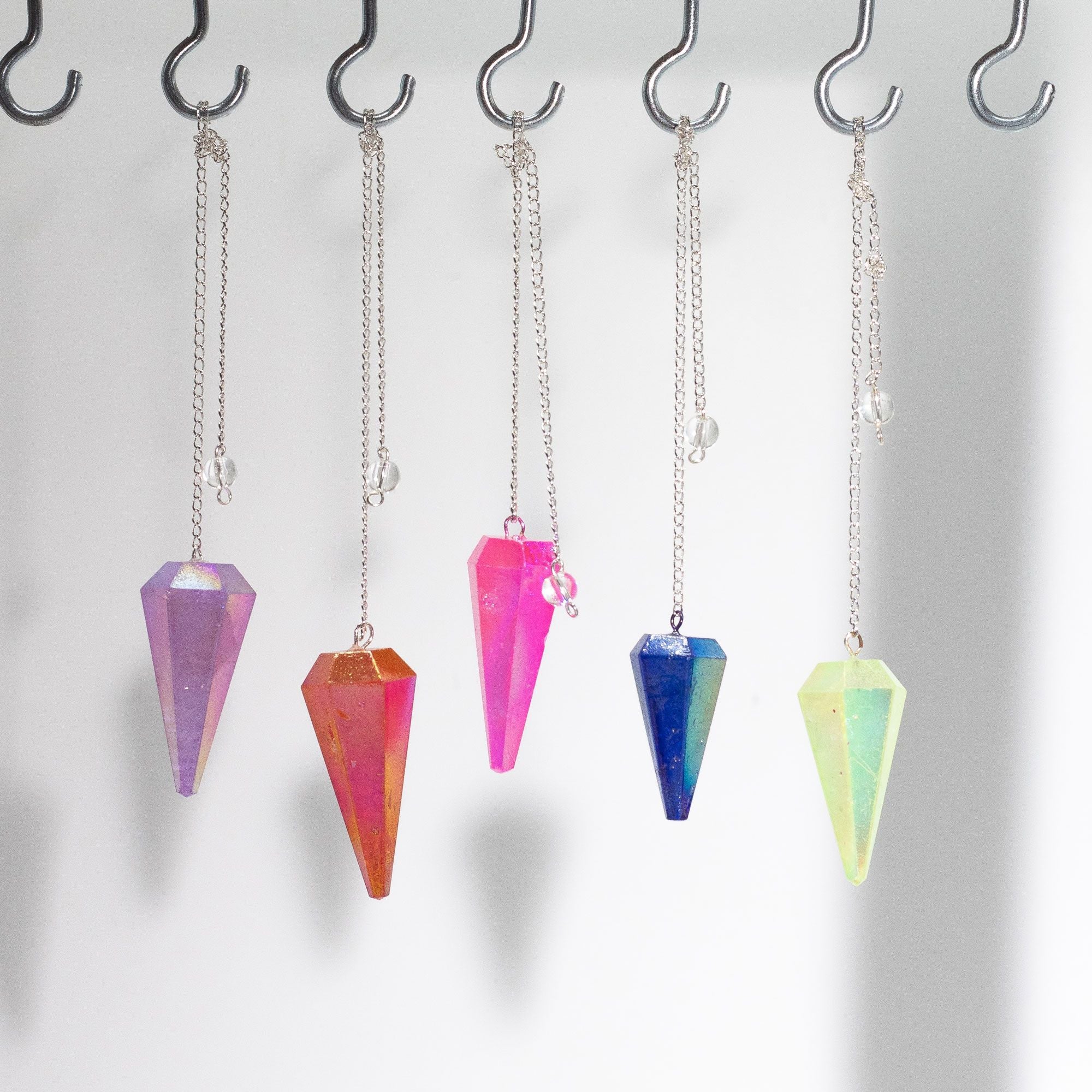 GREEN AURORA CRYSTAL PENDULUM