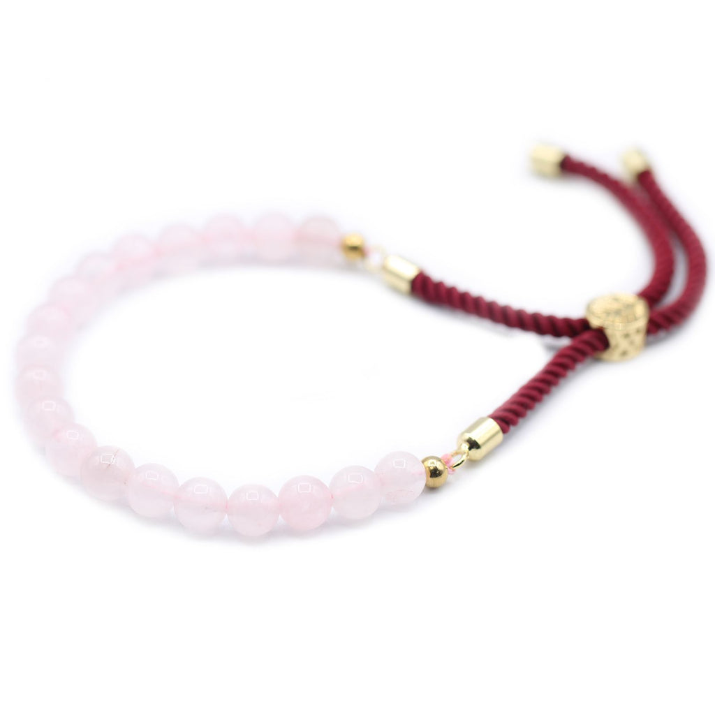 ROSE QUARTZ ADJUSTABLE BRACELET