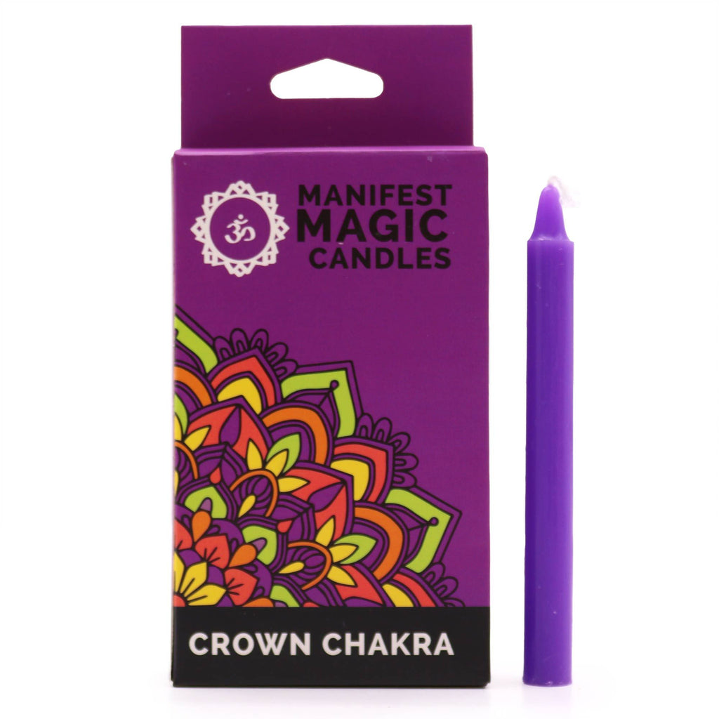 CROWN CHAKRA MANIFEST MAGIC CANDLE SET