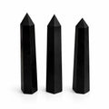 BLACK TOURMALINE SIX FACE OBELISK POINT (17CM)