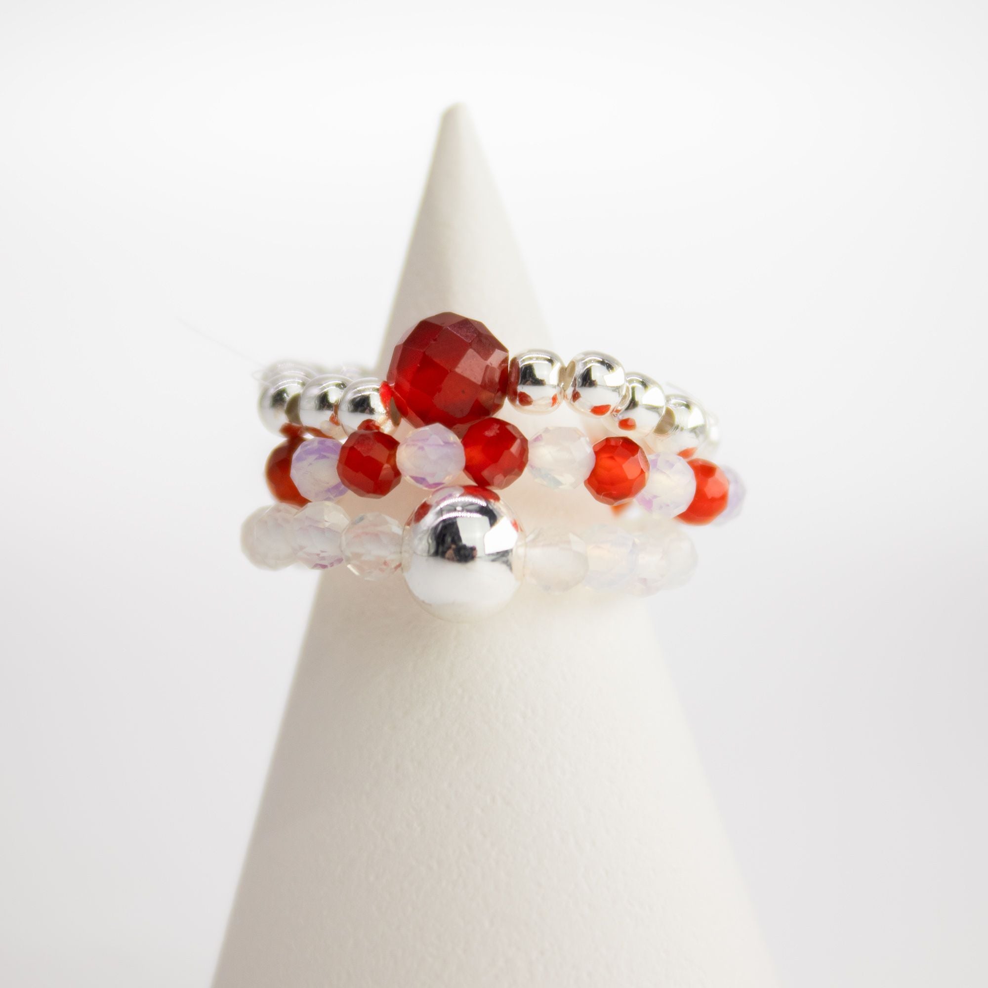 BLOOD MOON GEMSTONE RING SET