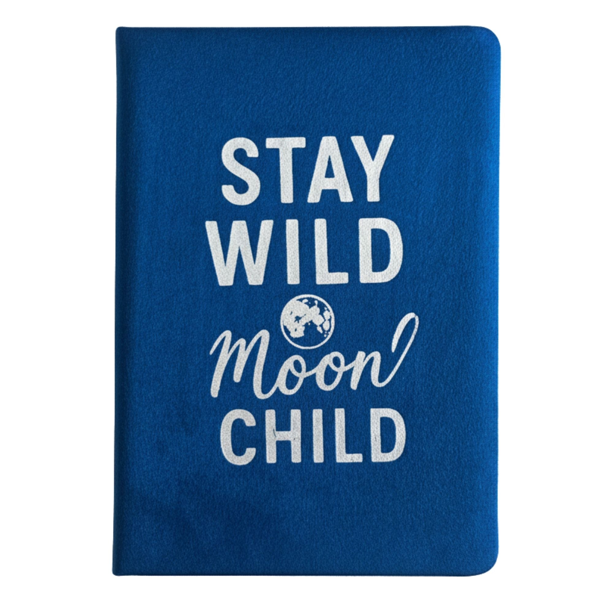 STAY WILD MOON CHILD VELVET NOTEBOOK