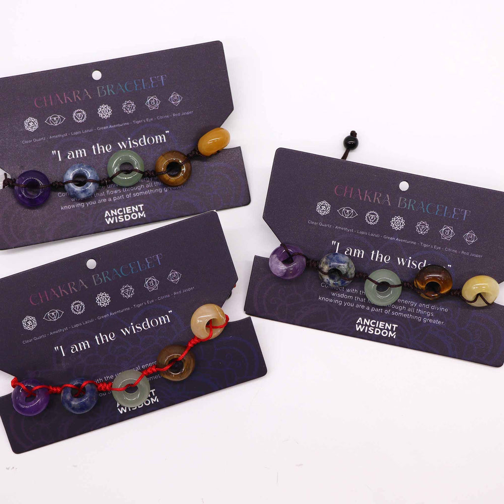 "I AM THE WISDOM" CHAKRA AFFIRMATION BRACELET
