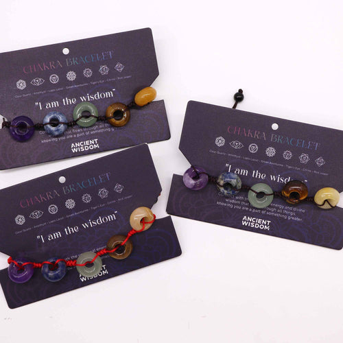 "I AM THE WISDOM" CHAKRA AFFIRMATION BRACELET