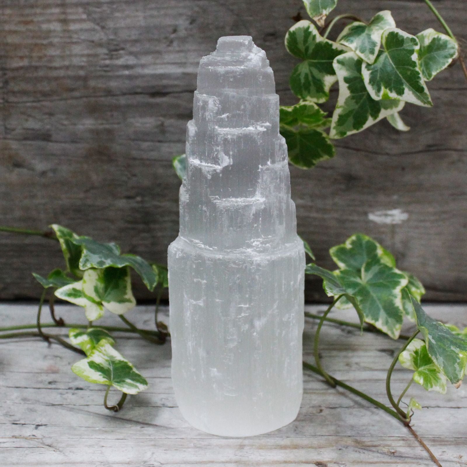 NATURAL SELENITE TOWER (15CM)