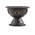 ANTIQUE COPPER TRIPLE MOON RITUAL CHALICE