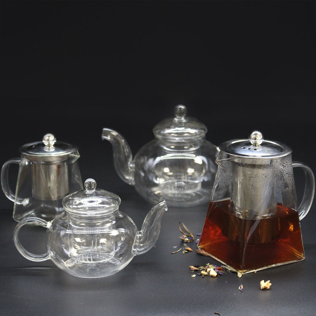CONTEMPORARY GLASS TEAPOT + INFUSER