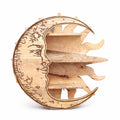 SUNRAYS + MOON 3 TIER WALL SHELF