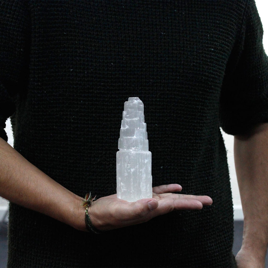 NATURAL SELENITE TOWER (15CM)