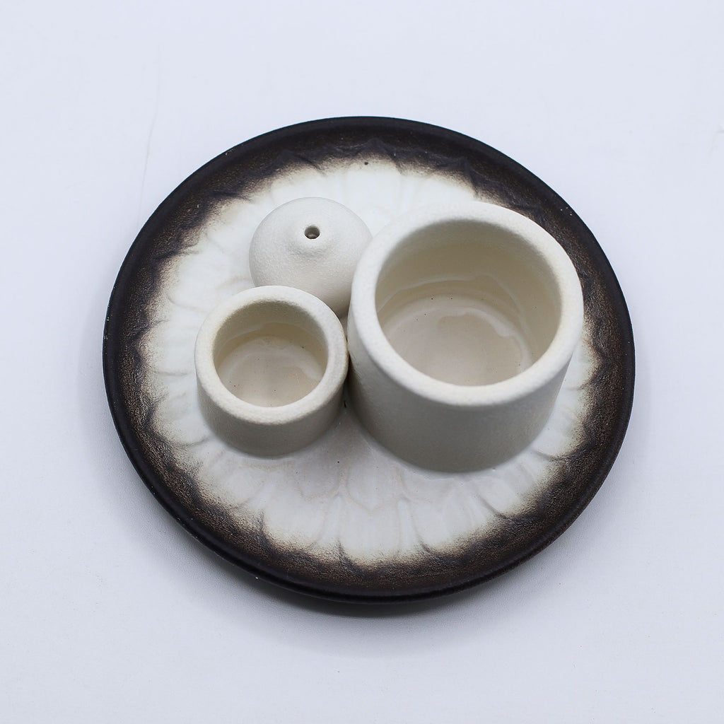 GREY PALO SANTO + SMUDGE HOLDER