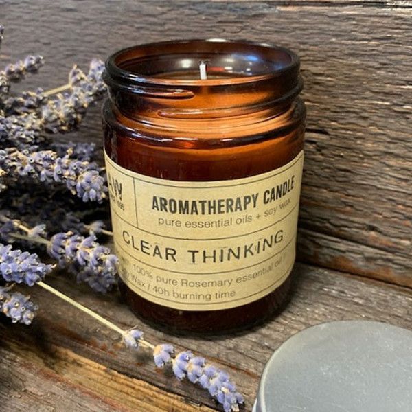 CLEAR THINKING AROMATHERAPY SOY CANDLE