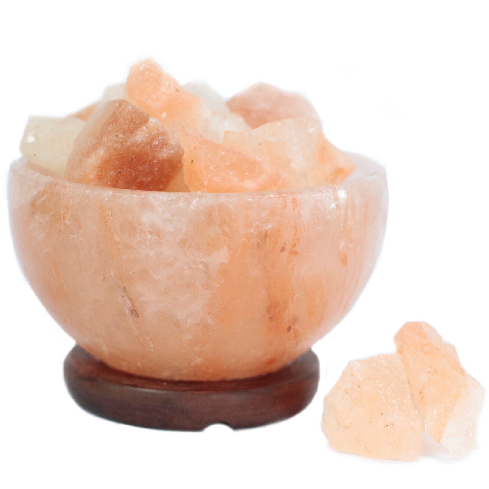 HIMALAYAN SALT FIRE BOWL WITH SALT CHUNKS