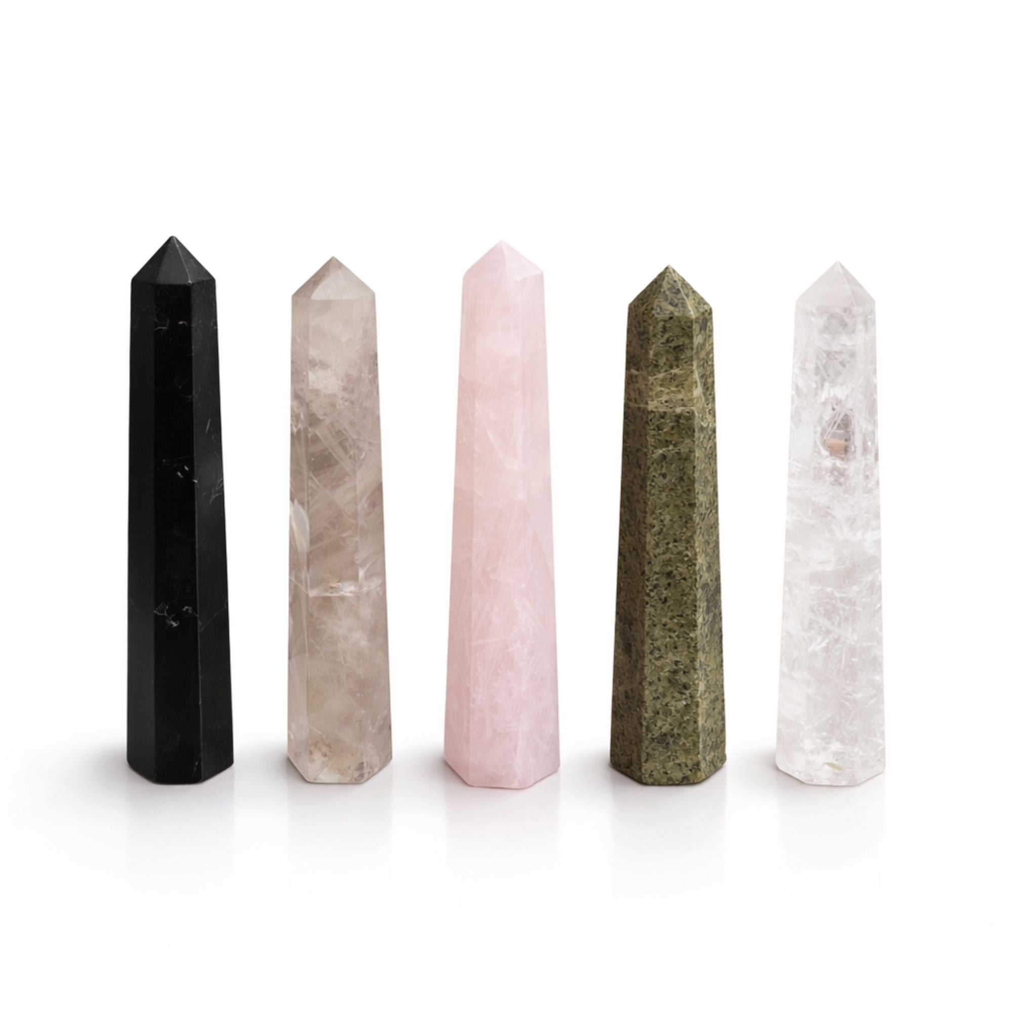 CLEAR QUARTZ SIX FACE OBELISK POINT (11CM)