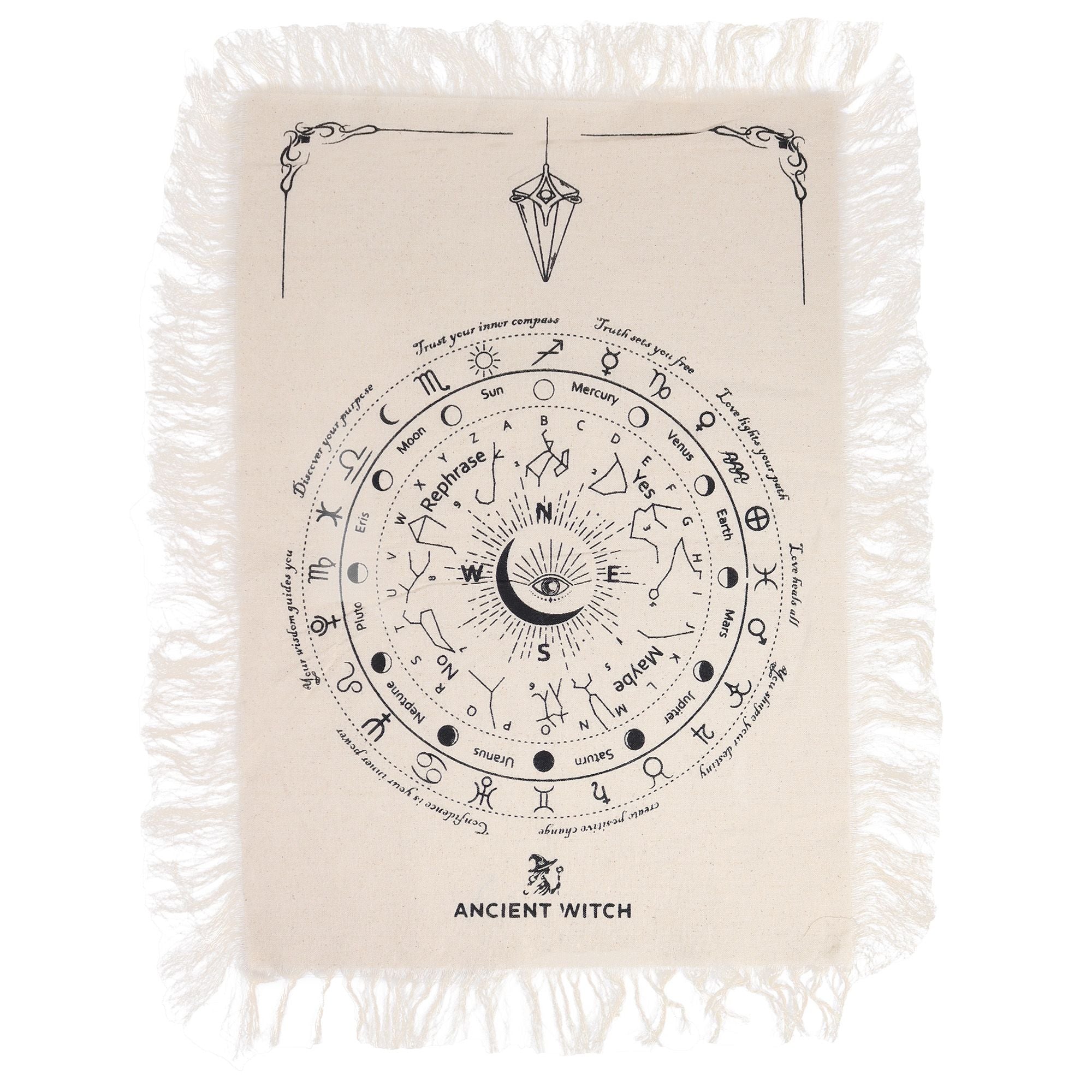 ALL SEEING EYE PENDULUM DIVINATION CLOTH