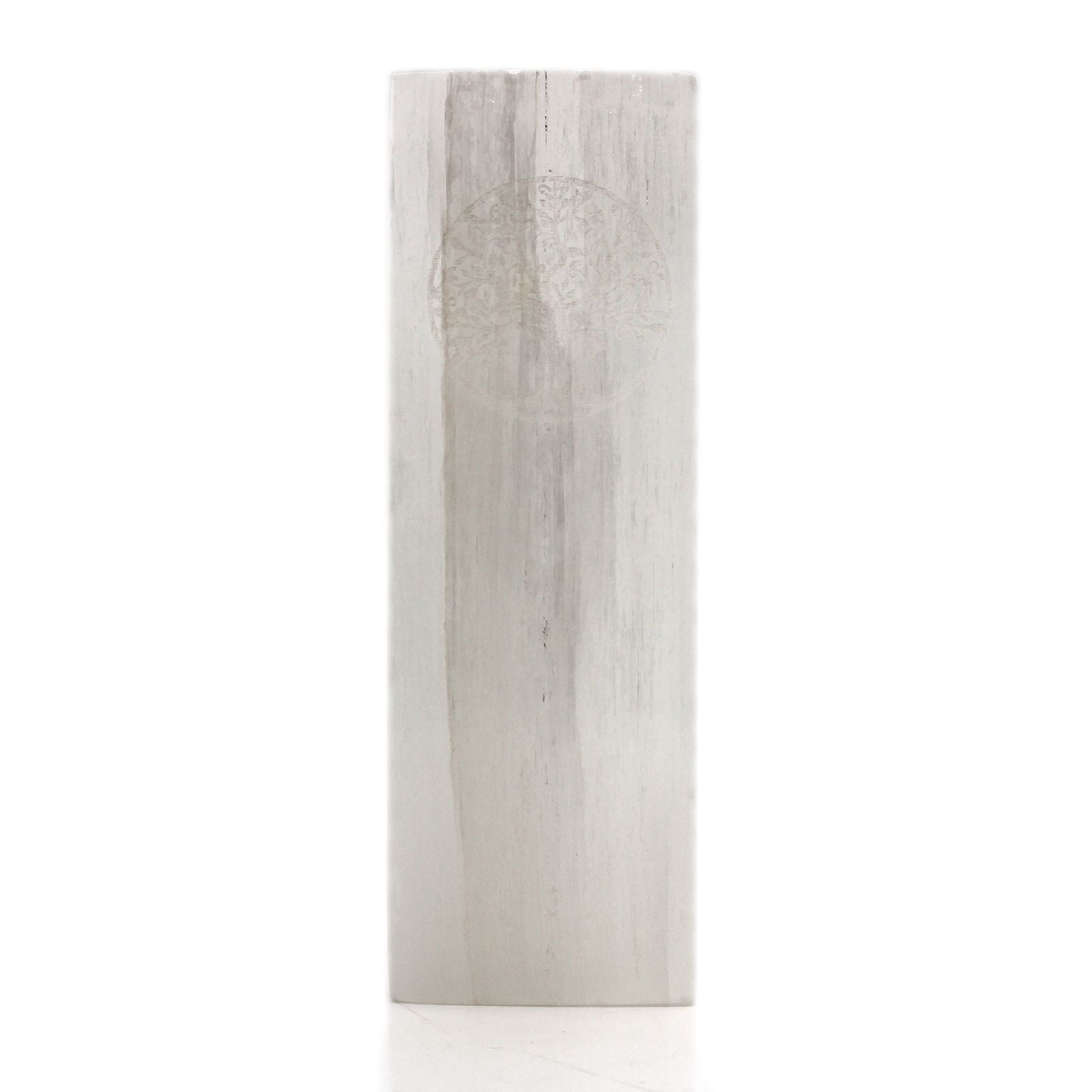 SELENITE BLOCK LAMP - TREE OF LIFE (25CM)