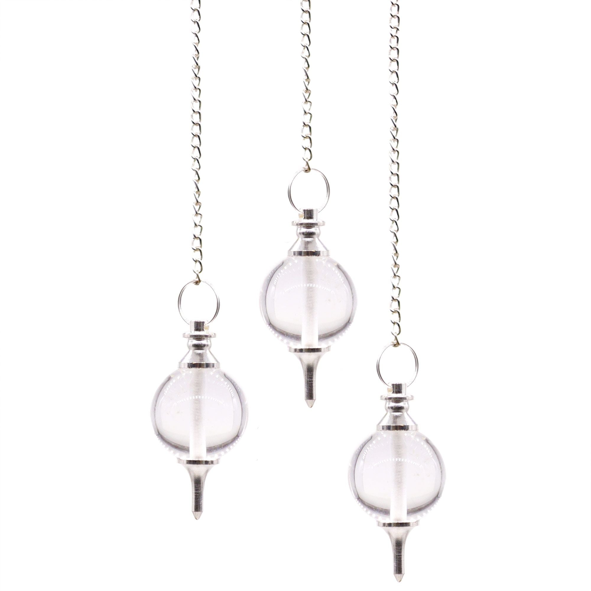 CLEAR QUARTZ SPHERE PENDULUM