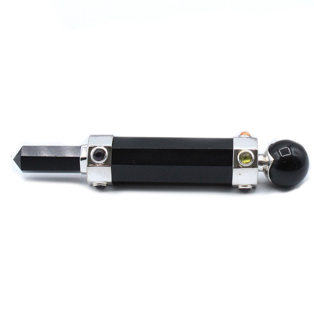 BLACK AGATE HEALING CRYSTAL WAND