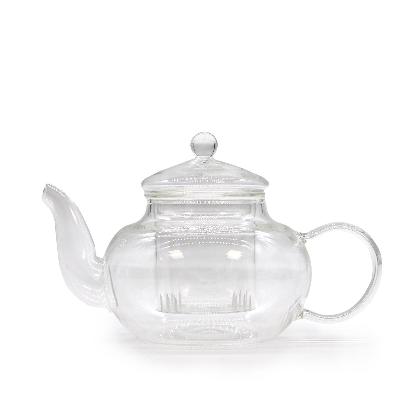 ROUND PEARL GLASS TEAPOT + INFUSER