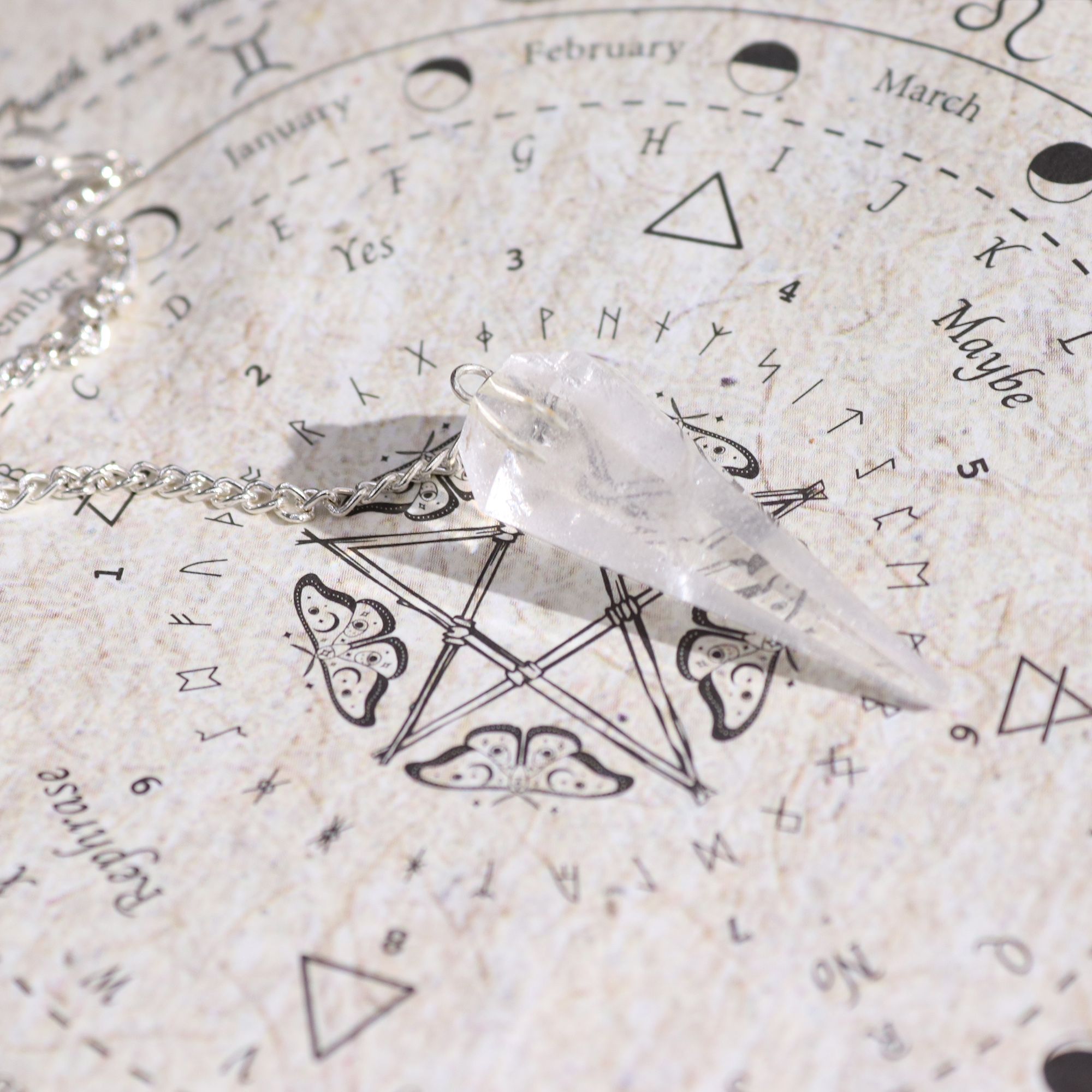CLEANSING SPELL INCENSE + ROCK CRYSTAL PENDULUM SET