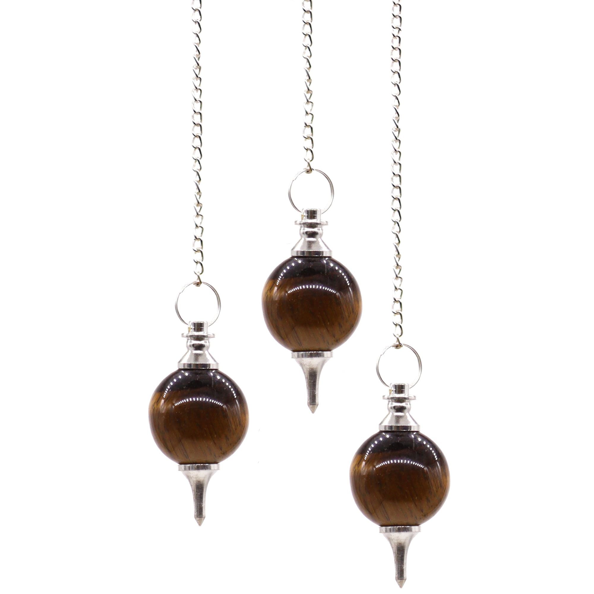 TIGER EYE SPHERE PENDULUM