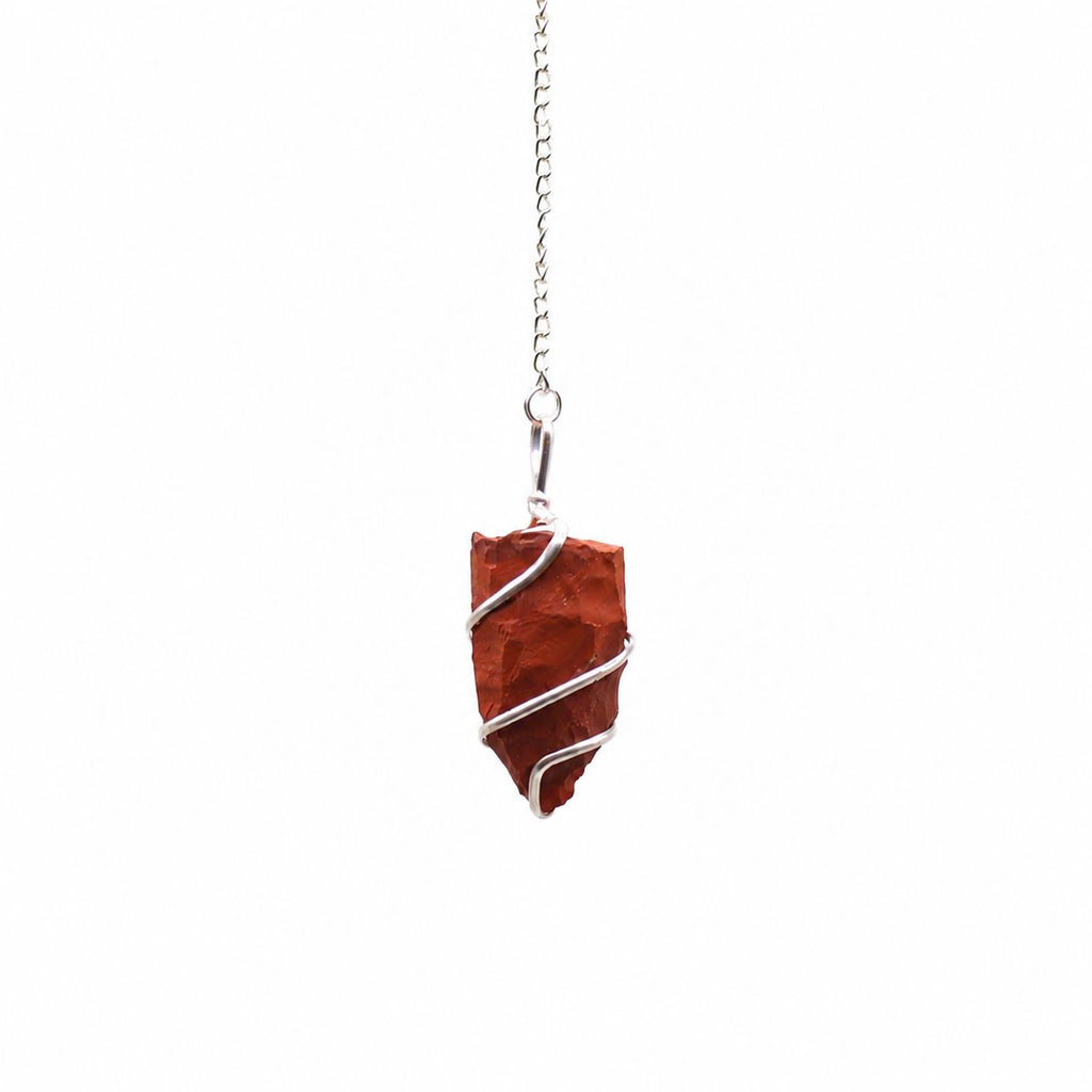 RAW RED JASPER PENDULUM