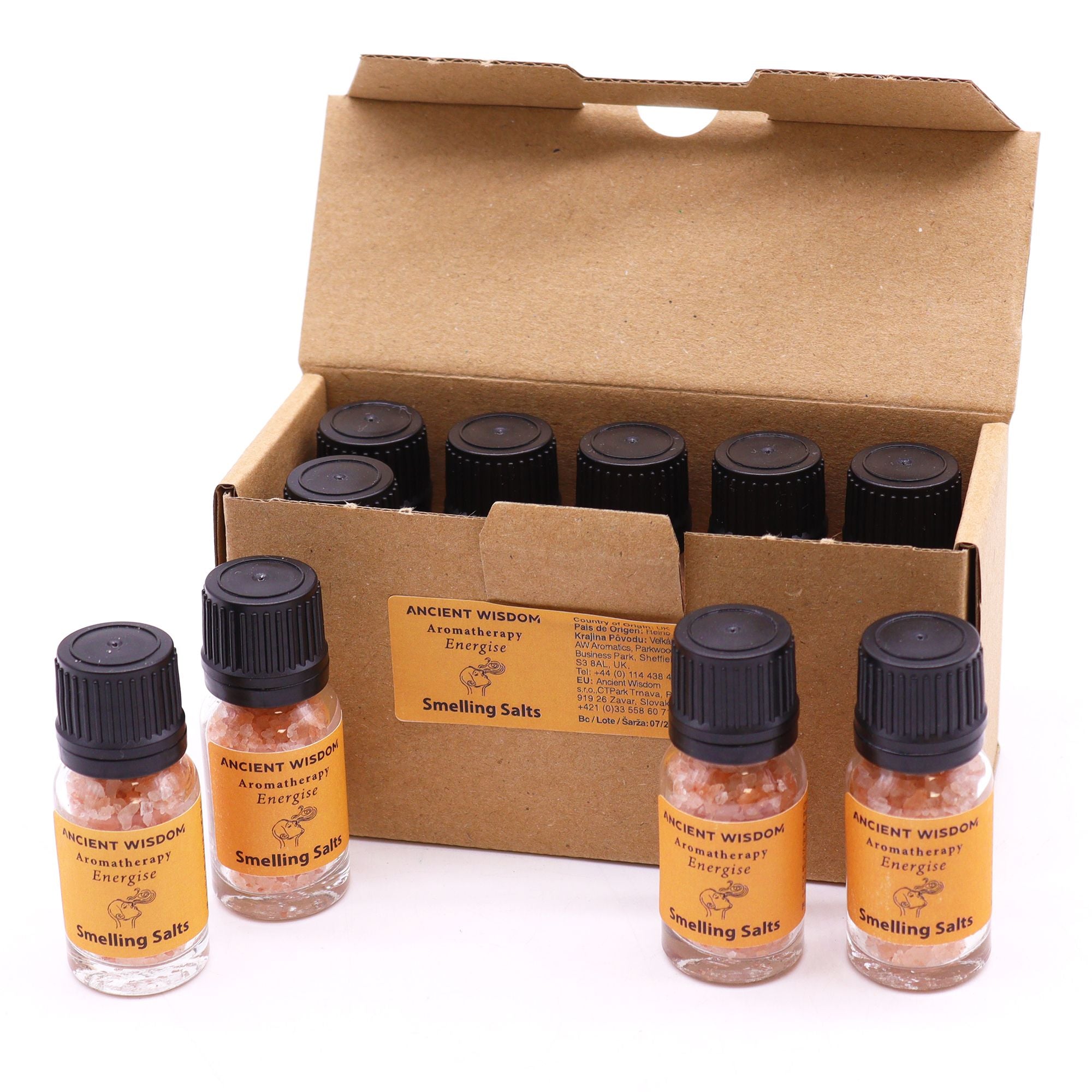 ENERGISE AROMATHERAPY SMELLING SALTS