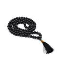 BLACK AGATE MALA BEADS