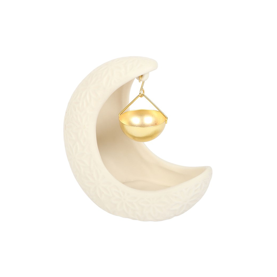HANGING CRESCENT MOON OIL BURNER