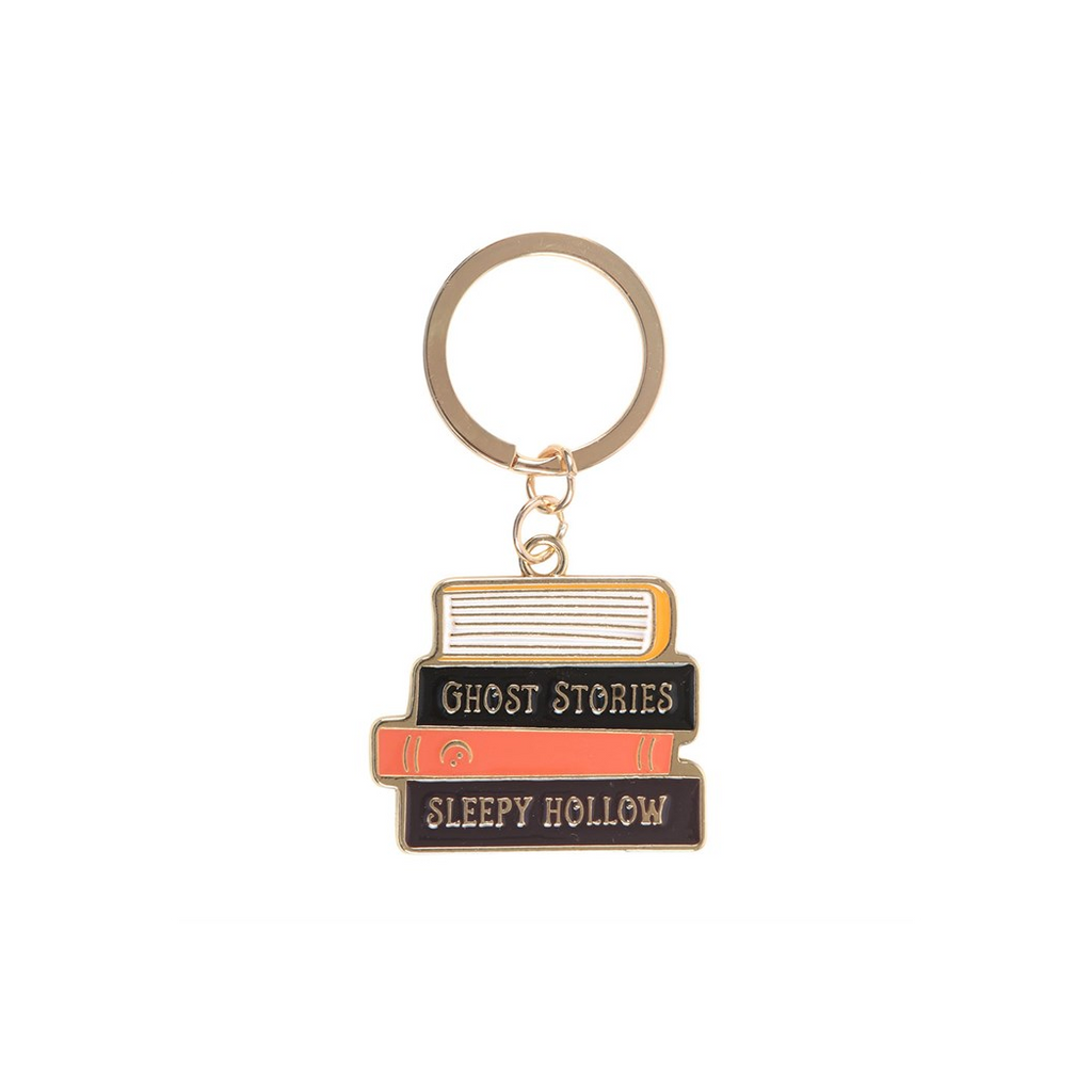 HAUNTED LIBRARY ENAMEL KEYRING