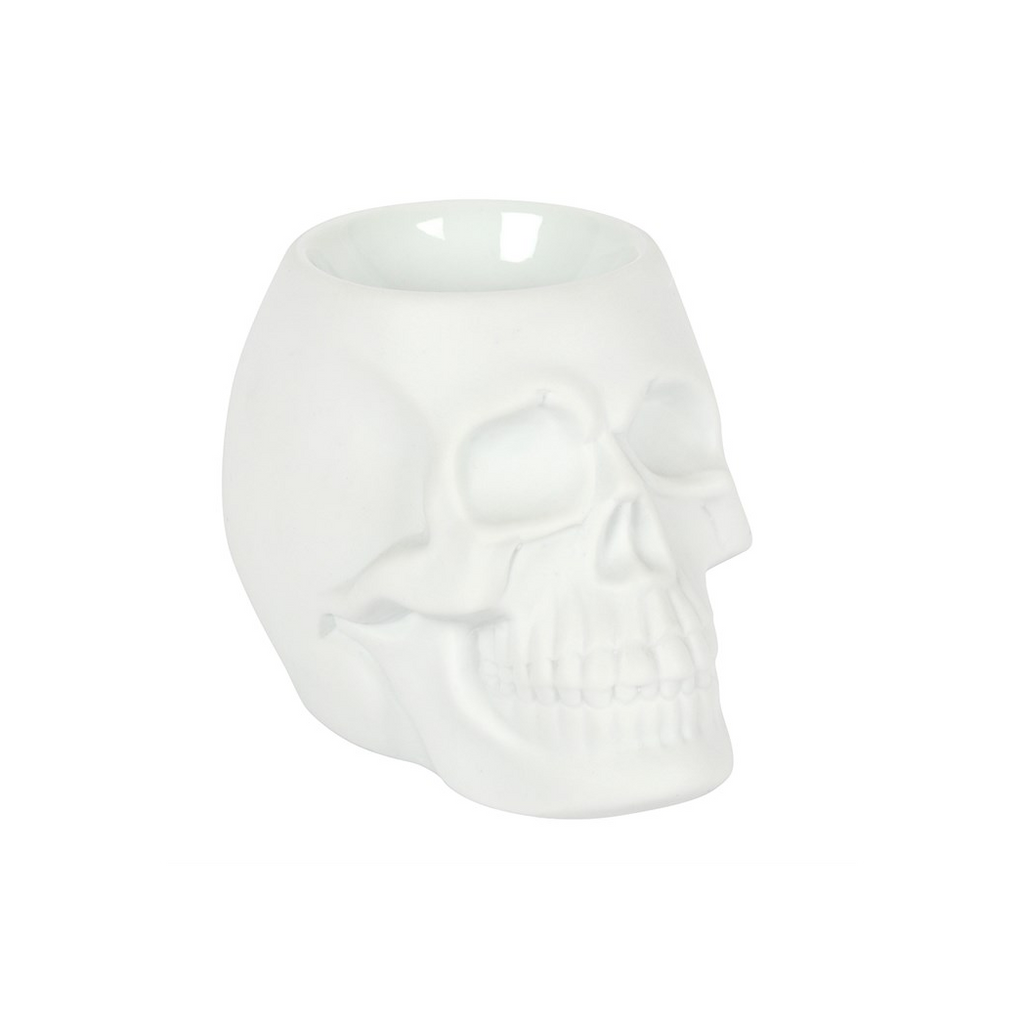 WHITE SKULL OIL BURNER