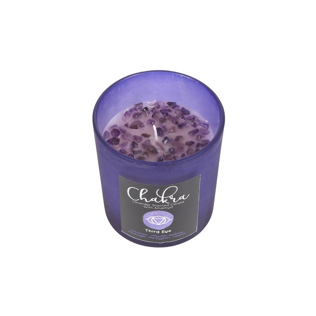 THIRD EYE CHAKRA CRYSTAL CANDLE