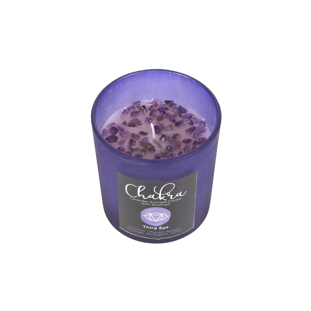 THIRD EYE CHAKRA CRYSTAL CANDLE