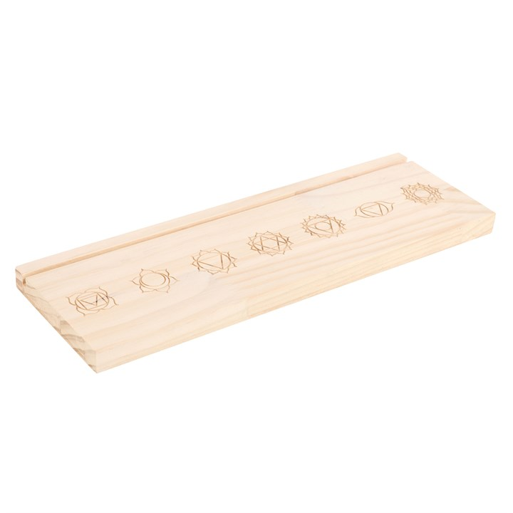 SEVEN CHAKRAS WOODEN TAROT CARD STAND