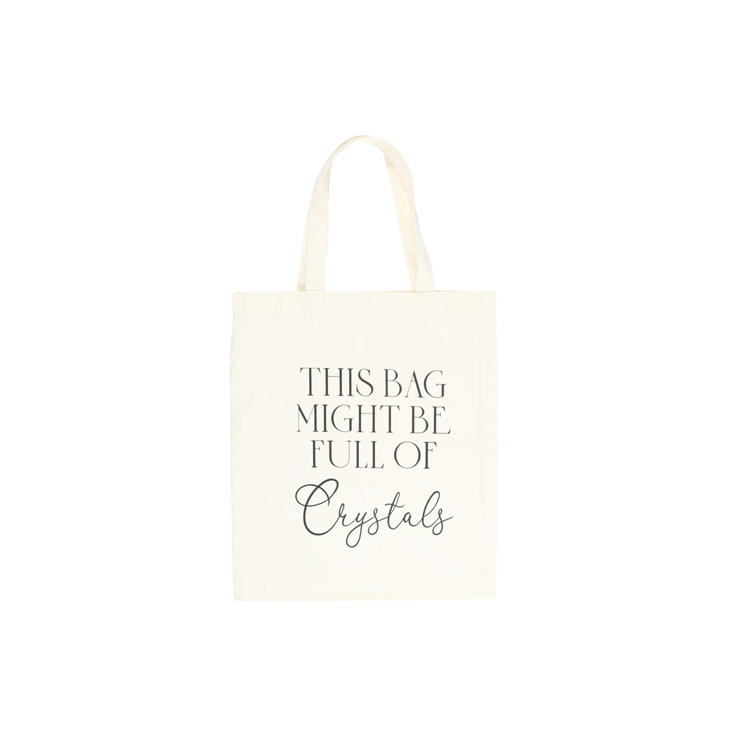 "FULL OF CRYSTALS" TOTE BAG