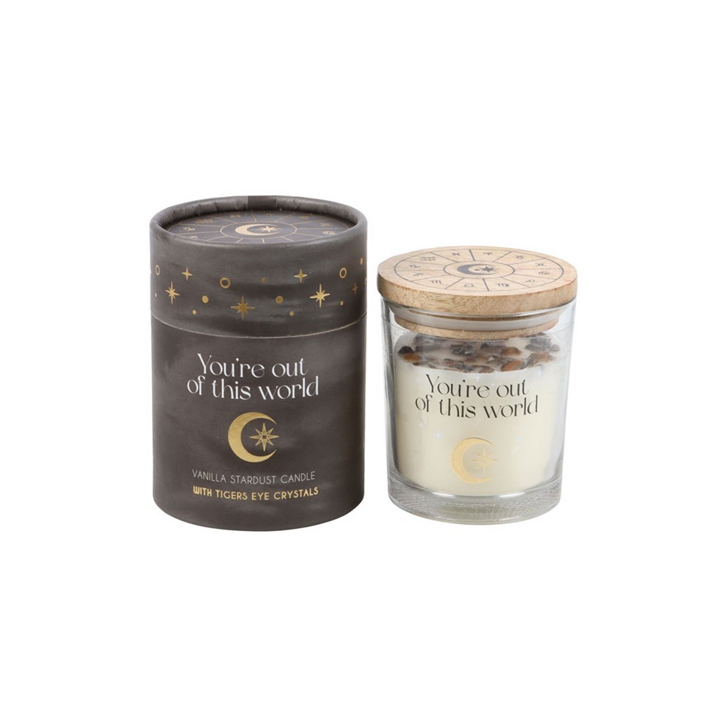 "YOU'RE OUT OF THIS WORLD" CRYSTAL CANDLE