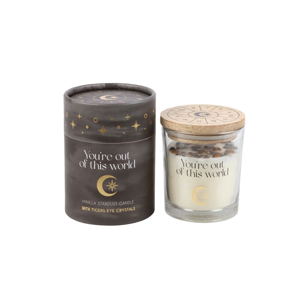 "YOU'RE OUT OF THIS WORLD" CRYSTAL CANDLE