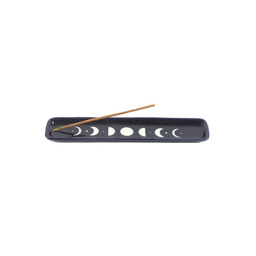 BLUE MOON PHASE CERAMIC INCENSE HOLDER