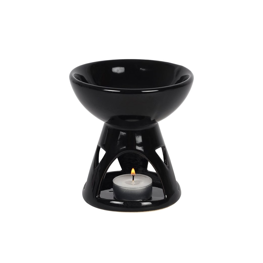 BLACK DEEP BOWL OIL BURNER