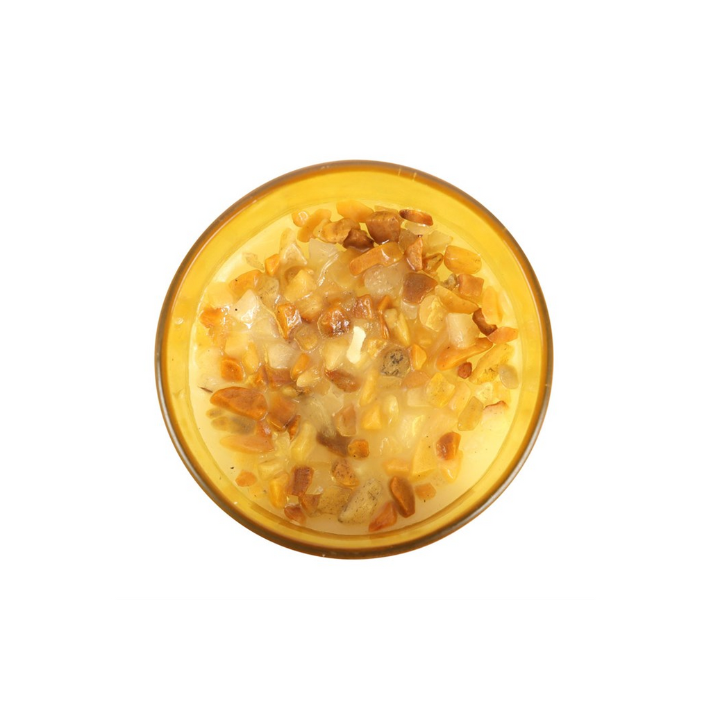 SOLAR PLEXUS CHAKRA CRYSTAL CANDLE
