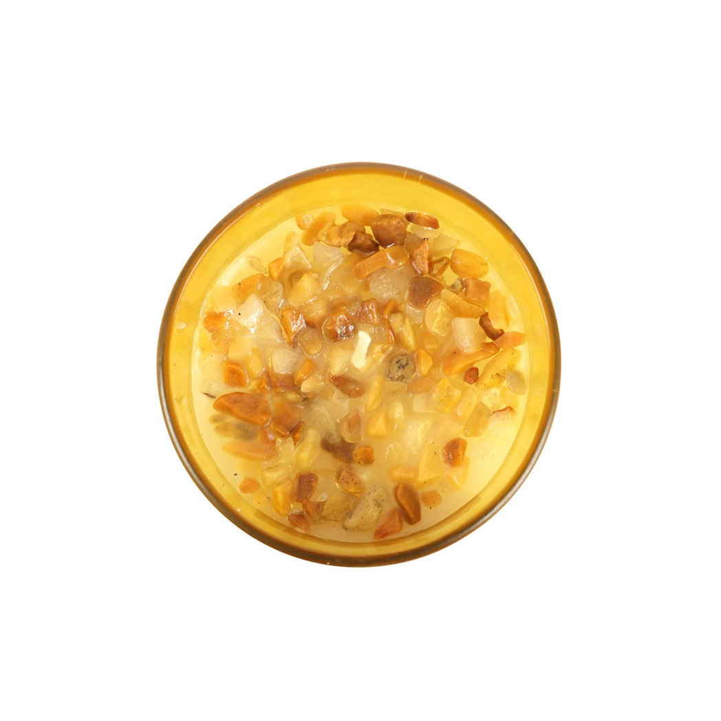 SOLAR PLEXUS CHAKRA CRYSTAL CANDLE