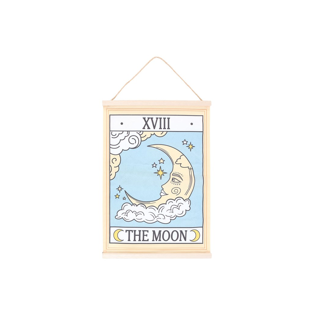 THE MOON VINTAGE TAROT WALL HANGING