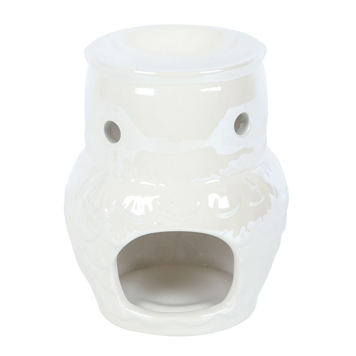IRIDESCENT OWL OIL BURNER