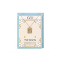 THE MOON VINTAGE TAROT NECKLACE CARD
